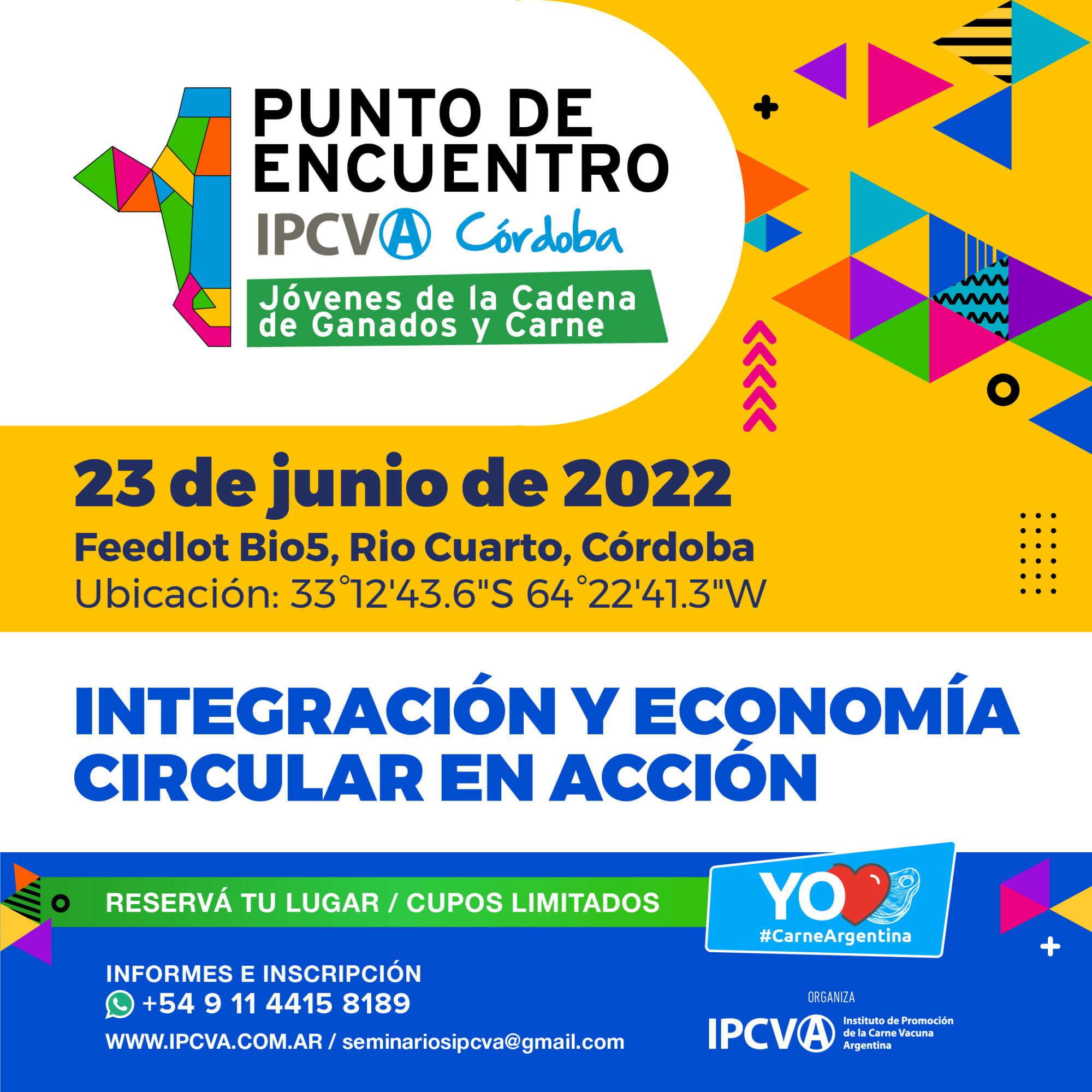 23 de junio: llega “Punto de Encuentro Córdoba” para los jóvenes de la cadena de la carne