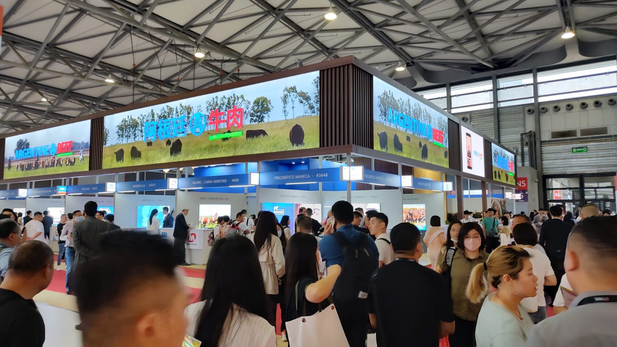 Explotó la carne argentina en el primer día de la Sial China 2023