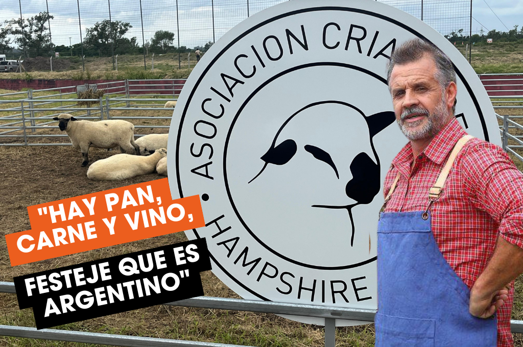 Christian Petersen: «hay pan, carne y vino, festeje que es argentino»
