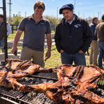 El cordero de la promesa: el fuego que unió a la gran familia Angus más allá de la pista